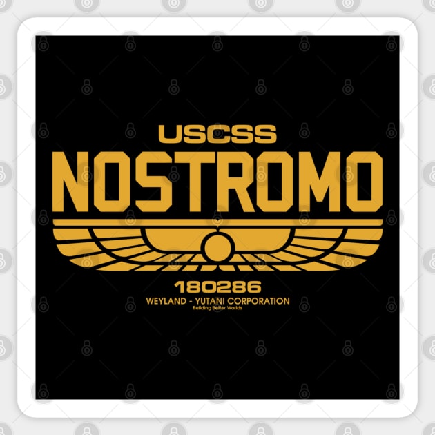 Nostromo| Alien Movie| Weyland| Retro Movie| Classic Movie Sticker by Rivenfalls